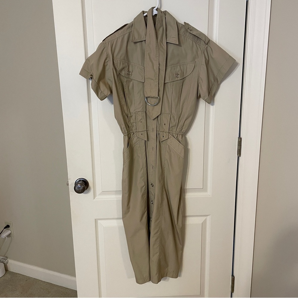 Khaki Midi Dress
